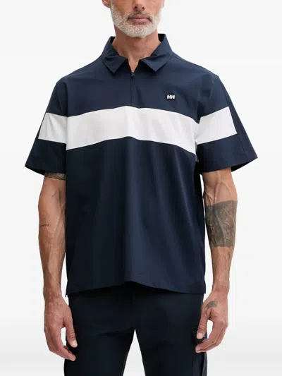 Helly Hansen Quarter-zip Polo Shirt In Blue