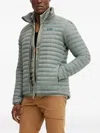 Helly Hansen Quilted High-neck Jacket In Green