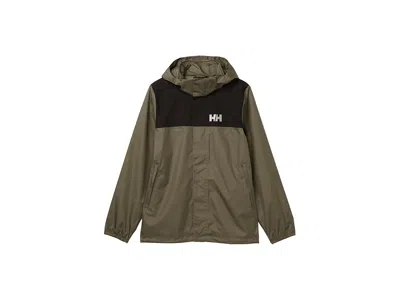 Helly Hansen Rain Jacket Kid's Coat Lav Green : 12 Big Kid, Polyamide In Brown
