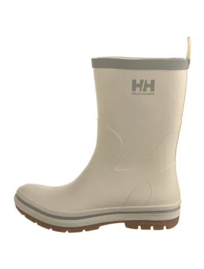 Pre-owned Helly Hansen Rubber Rain Boots In Neutral