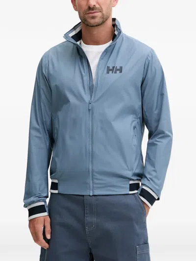 Helly Hansen Salt Logo-print Zip-up Jacket In Blue
