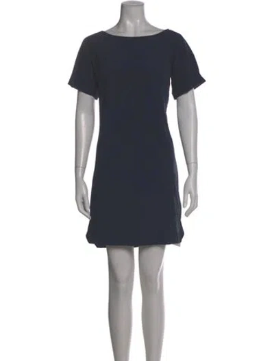 Pre-owned Helly Hansen Scoop Neck Mini Dress In Gray