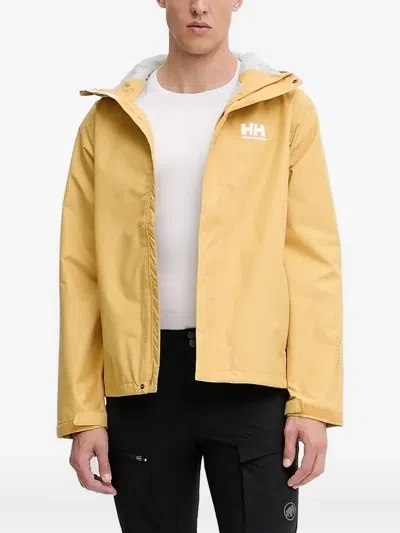 Helly Hansen Seven J Hooded Jacket In Yellow