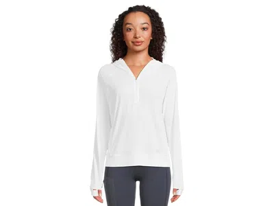 Helly Hansen Shine Solen 1/2 Zip Hoodie In White