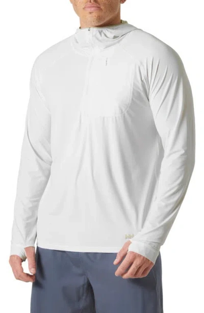 Helly Hansen Shine Solen Performance Half Zip Hoodie In White