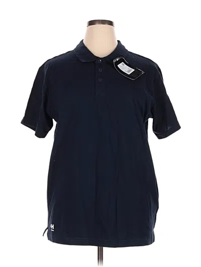 Helly Hansen Short Sleeve Polo Shirt In Blue