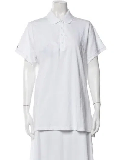 Pre-owned Helly Hansen Short Sleeve Polo In White