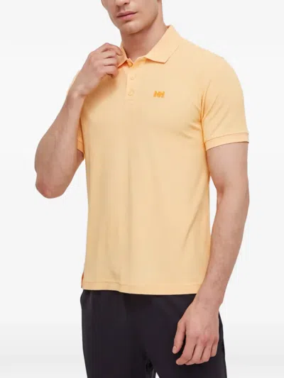 Helly Hansen Short-sleeve Button Polo Shirt In Orange