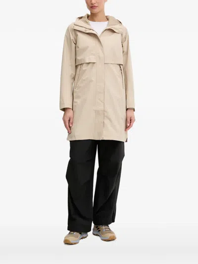 Helly Hansen Sienna Hooded Storm-flap Coat In Neutral