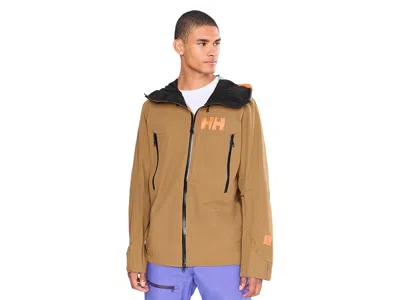 Helly Hansen Sogn Shell 2.0 Jacket Men's Coat Sepia: Md, Polyamide In Brown