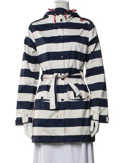 Pre-owned Helly Hansen Striped Performance Jacket In Blue