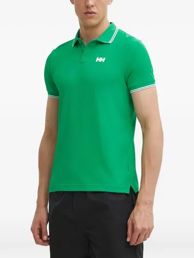 Helly Hansen Striped Trim Polo Shirt In Green