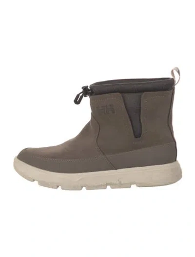 Pre-owned Helly Hansen Suede Boots In Grey