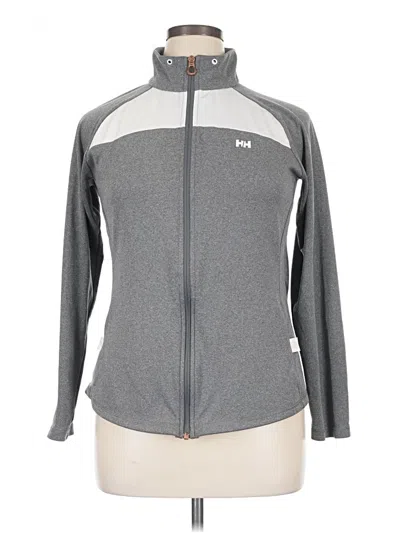 Pre-owned Helly Hansen Track Jacket In Gray