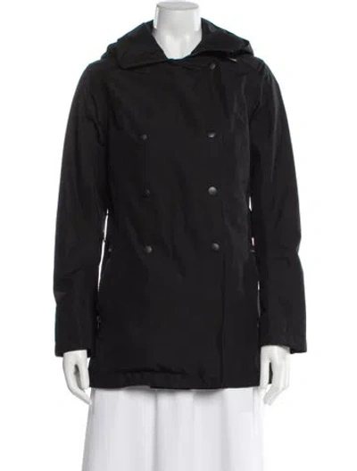 Pre-owned Helly Hansen Trench Coat In Black