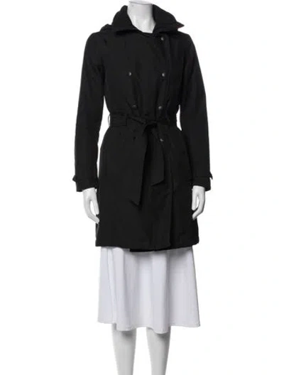 Pre-owned Helly Hansen Trench Coat In Black