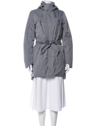 Pre-owned Helly Hansen Trench Coat In Gray