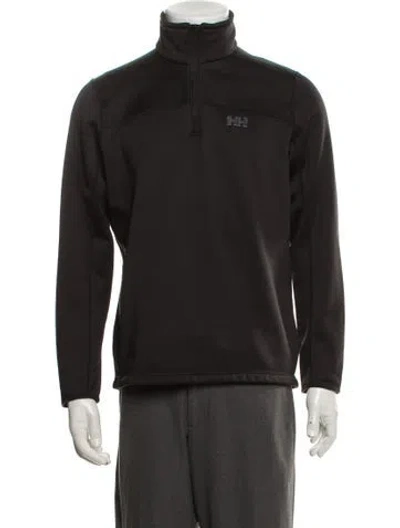 Pre-owned Helly Hansen Turtleneck Long Sleeve Sweatshirt In Black