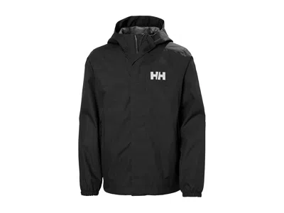 Helly Hansen Vancouver Rain Jacket (big Kid) Kid's Coat Black : 13 Big Kid, Polyester