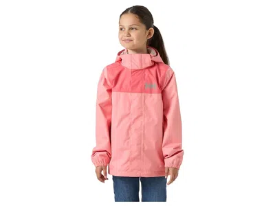 Helly Hansen Vancouver Rain Jacket (big Kid) Kid's Coat Coral Almond : 10 Big Kid, Polyester In Orange