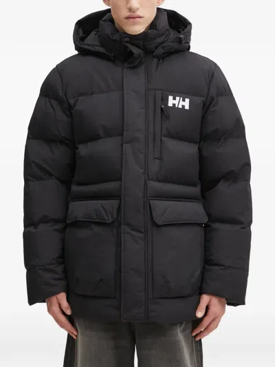 Helly Hansen Vardo Hooded Padded Jacket In Black