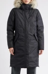 Helly Hansen Vega Waterproof Insulated Parka With Faux Fur Trim In Blue