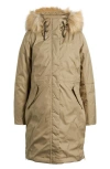 Helly Hansen Vega Waterproof Insulated Parka With Faux Fur Trim In Brown