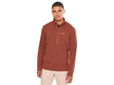 Helly Hansen Versalite 1/2 Zip Fleece Men's Sweatshirt Iron Oxide: Lg, Elastane/polyester In Brown