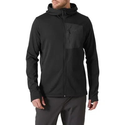 Helly Hansen Versalite Fleece Hooded Jacket In Black
