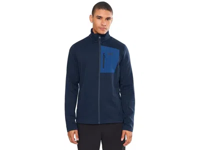 Helly Hansen Versalite Fleece Jacket Men's Sweatshirt Navy: Sm, Elastane/polyester In Blue
