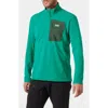 Helly Hansen Versatile Half Zip Midlayer Fleece Pullover In Green