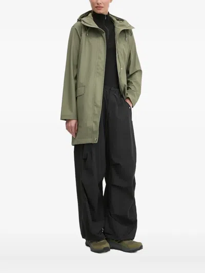 Helly Hansen Victoria Hooded Raincoat In Green