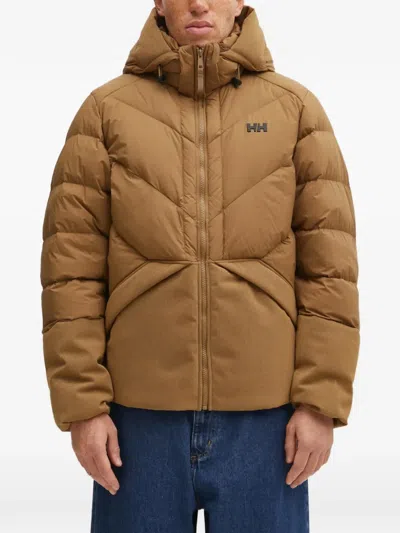 Helly Hansen Village Down Jacket In Brown