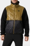 Helly Hansen Village Hybrid Mixed Media Jacket In Brown