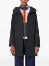 Helly Hansen Voyage Hooded Rain Coat In Black