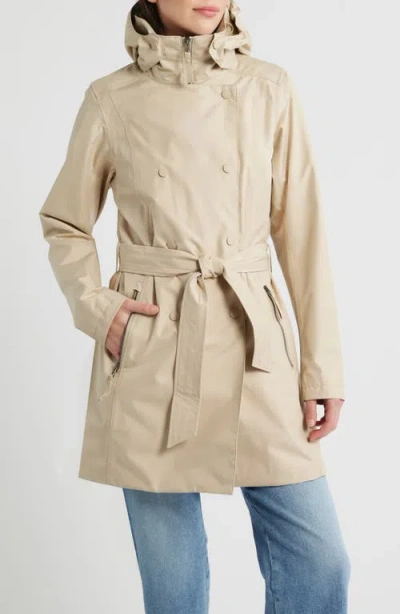 Helly Hansen Welsey Ii Insulated Waterproof Trench Coat In Neutral