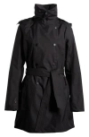 Helly Hansen Wesley Ii Waterproof Insulated Trench Coat In Black