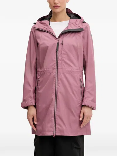 Helly Hansen Westport Hooded Logo-print Coat In Pink