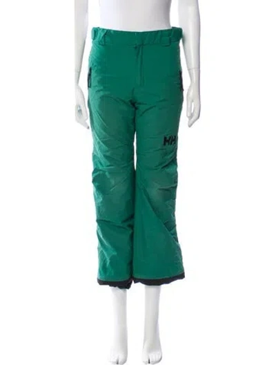 Pre-owned Helly Hansen Wide Leg Pants In Green