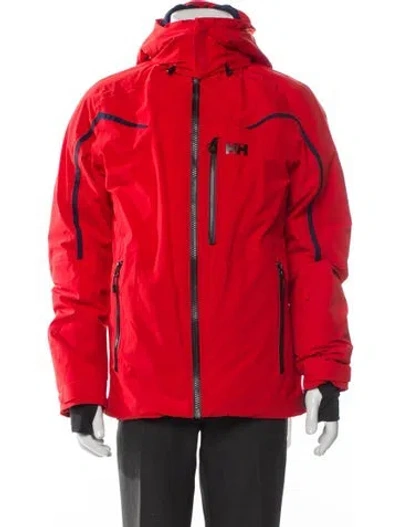 Pre-owned Helly Hansen Windbreaker In Red