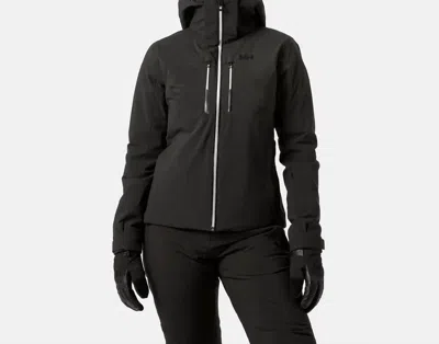 Helly Hansen Women's Alpehlia Lifaloft Jacket In Black In Animal Print