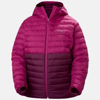 Helly Hansen Women's Banff Hooded Plus Sized Insulator Jacket In Magenta In Pink