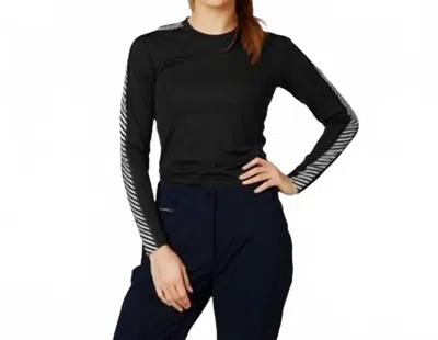 Helly Hansen Women's Lifa Crew Top In Black