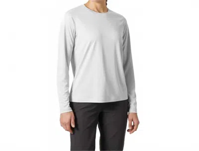 Helly Hansen Women's Tech Crew Long Sleeve Top In Grey Fog In Gray