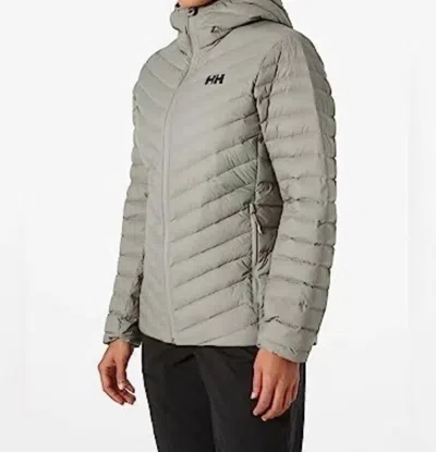 Helly Hansen Women's Verglas Hooded Down Insulated Jacket In Terrazzo In Gray