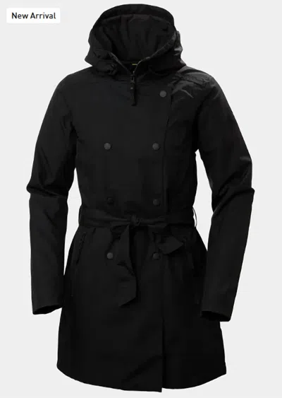 Helly Hansen Women's Welsey Ii Trench Insulated Coat In Black