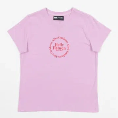 Helly Hansen Womens Core Graphic T-shirt In Pink