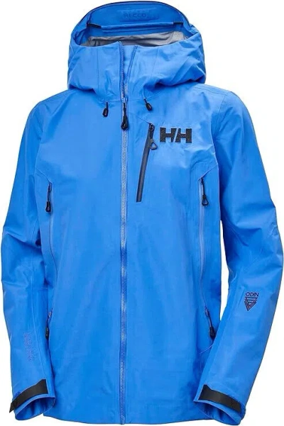 Pre-owned Helly Hansen Helly-hansen Womens Odin 9 Worlds 3.0 Jacket In Blue
