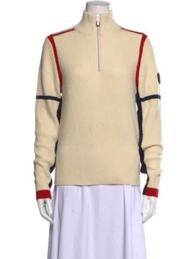 Pre-owned Helly Hansen Wool Colorblock Pattern Sweater In Neutrals
