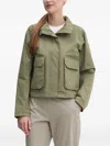 Helly Hansen Zip-front Patch-pocket Military Jacket In Green